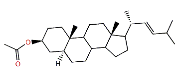 (22E)-24-Nor-5a-cholest-22-en-3b-yl acetate